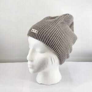 Neff Daily Ribbed Knit Beanie Unisex One Size Taupe Gray Outdoor Skater Ski